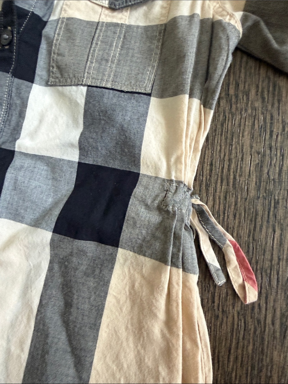 Burberry Children Button-Front Check Shirt Dress - size 5 - Picture 6 of 12
